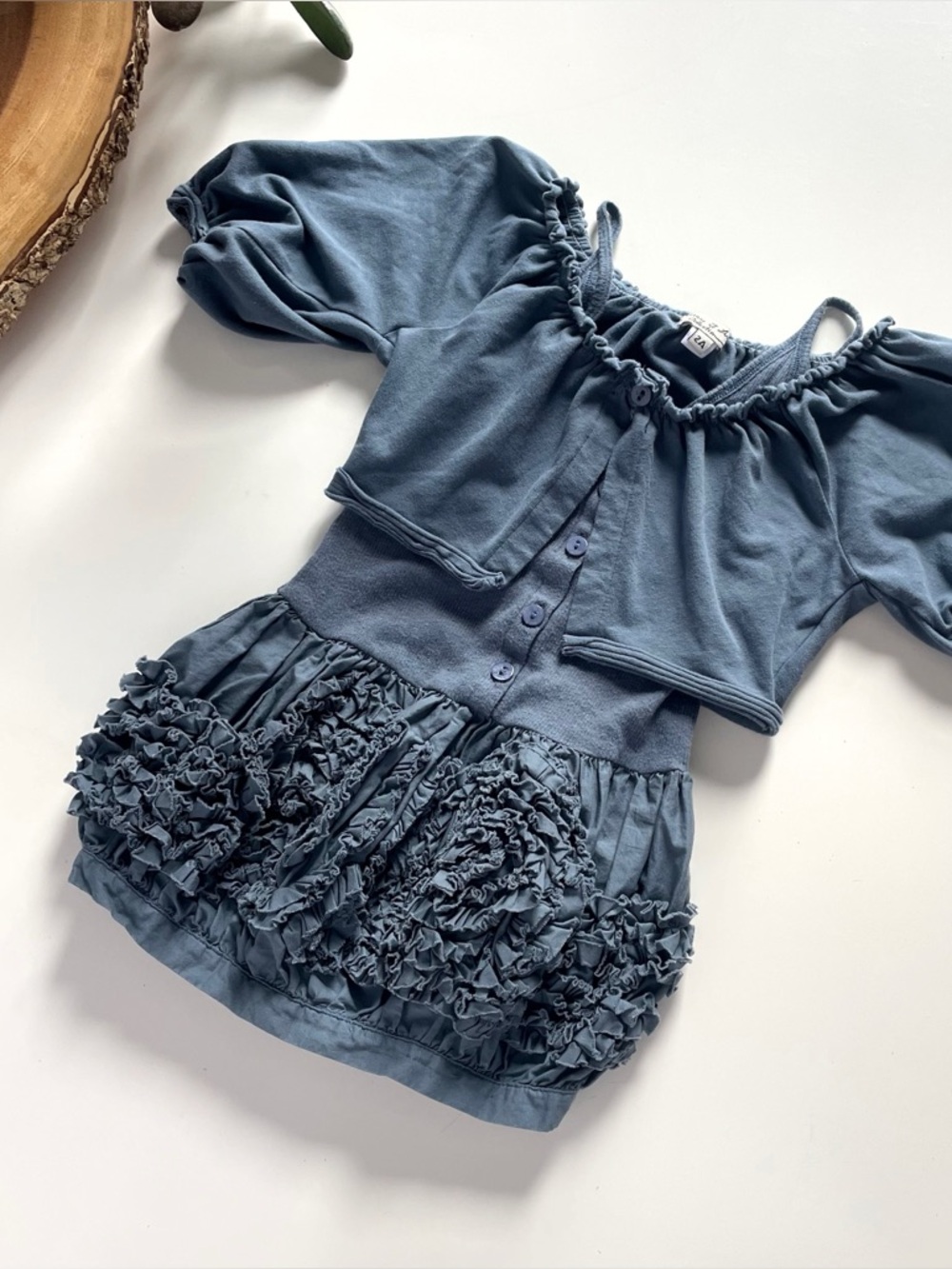 Eliane Et Luna Billow Dress & Cardigan Set | Size 2
